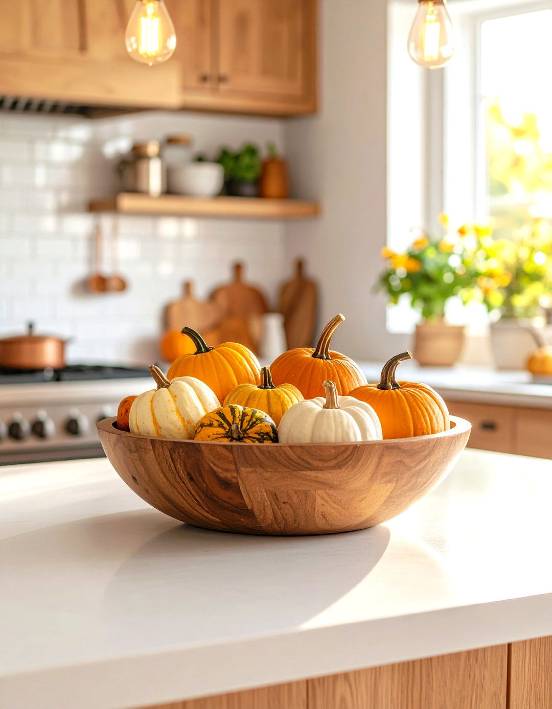 The Thematic Seasonal Display - 30 kitchen island centerpiece ideas