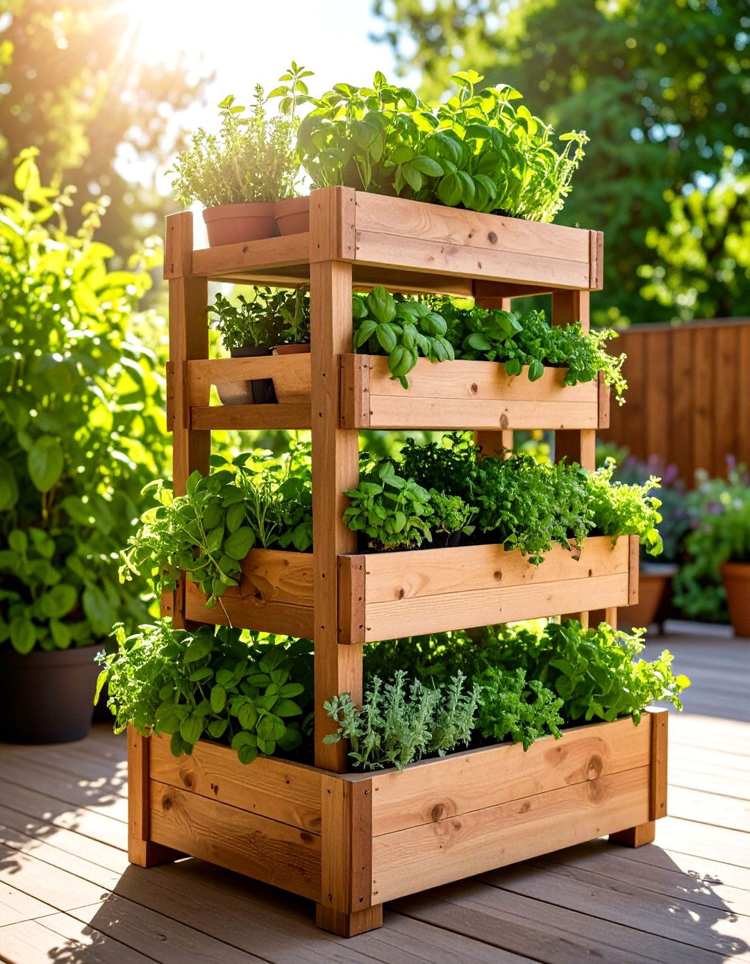 The Tiered Herb Garden Box - 30 garden box ideas