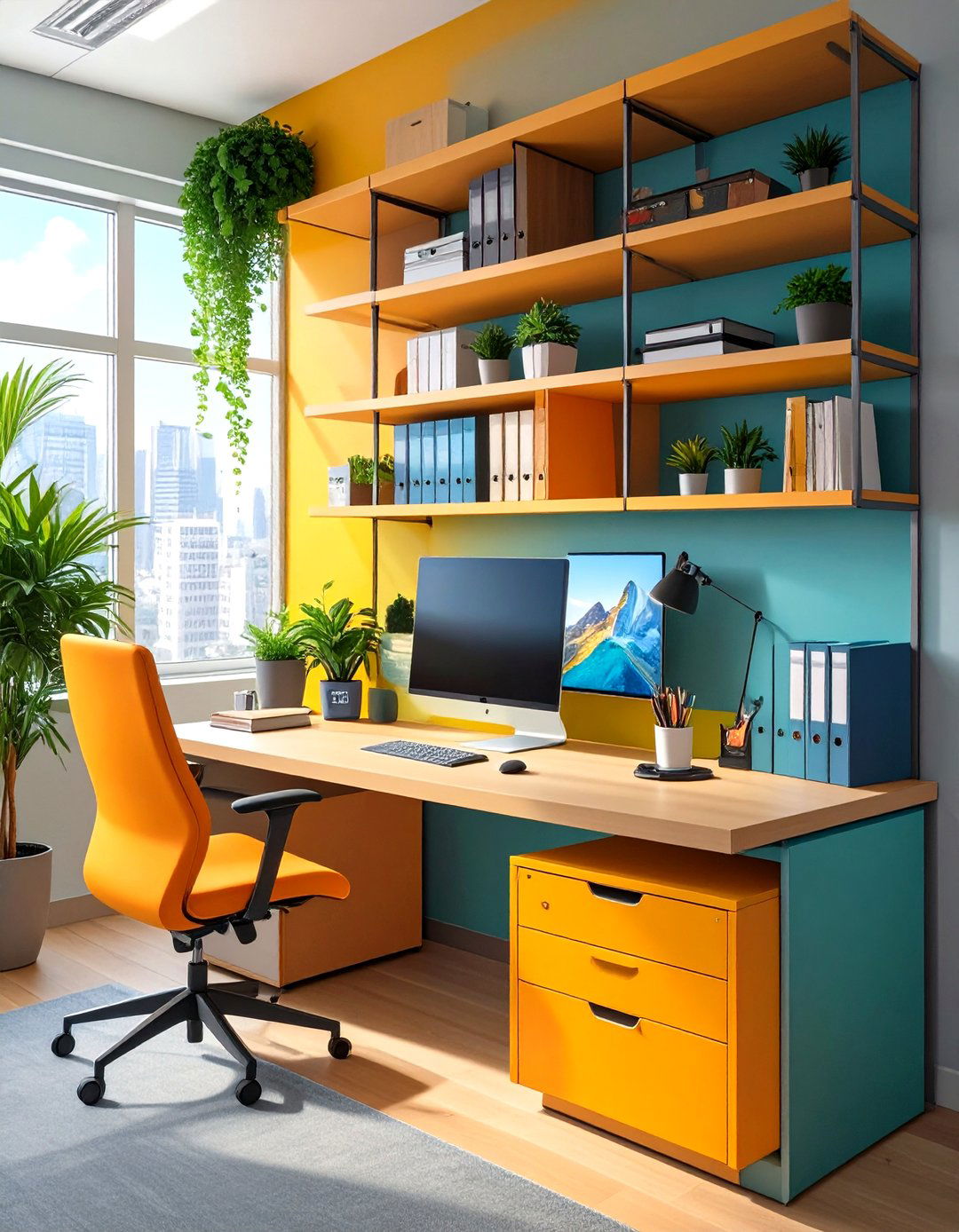The Tiered Organizer System - 30 office desk organization ideas