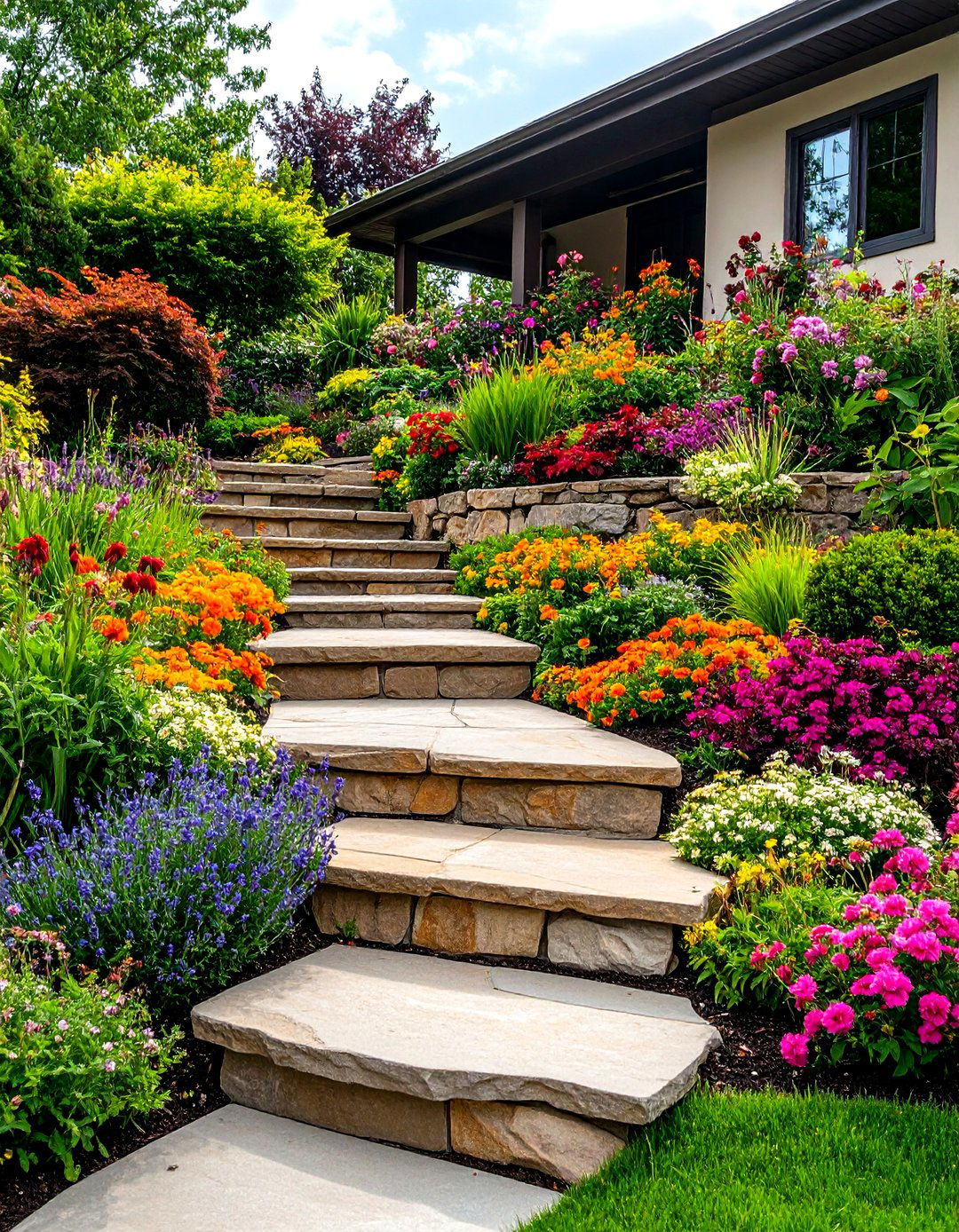 The Tiered Terrace Garden - 30 garden ideas for backyard