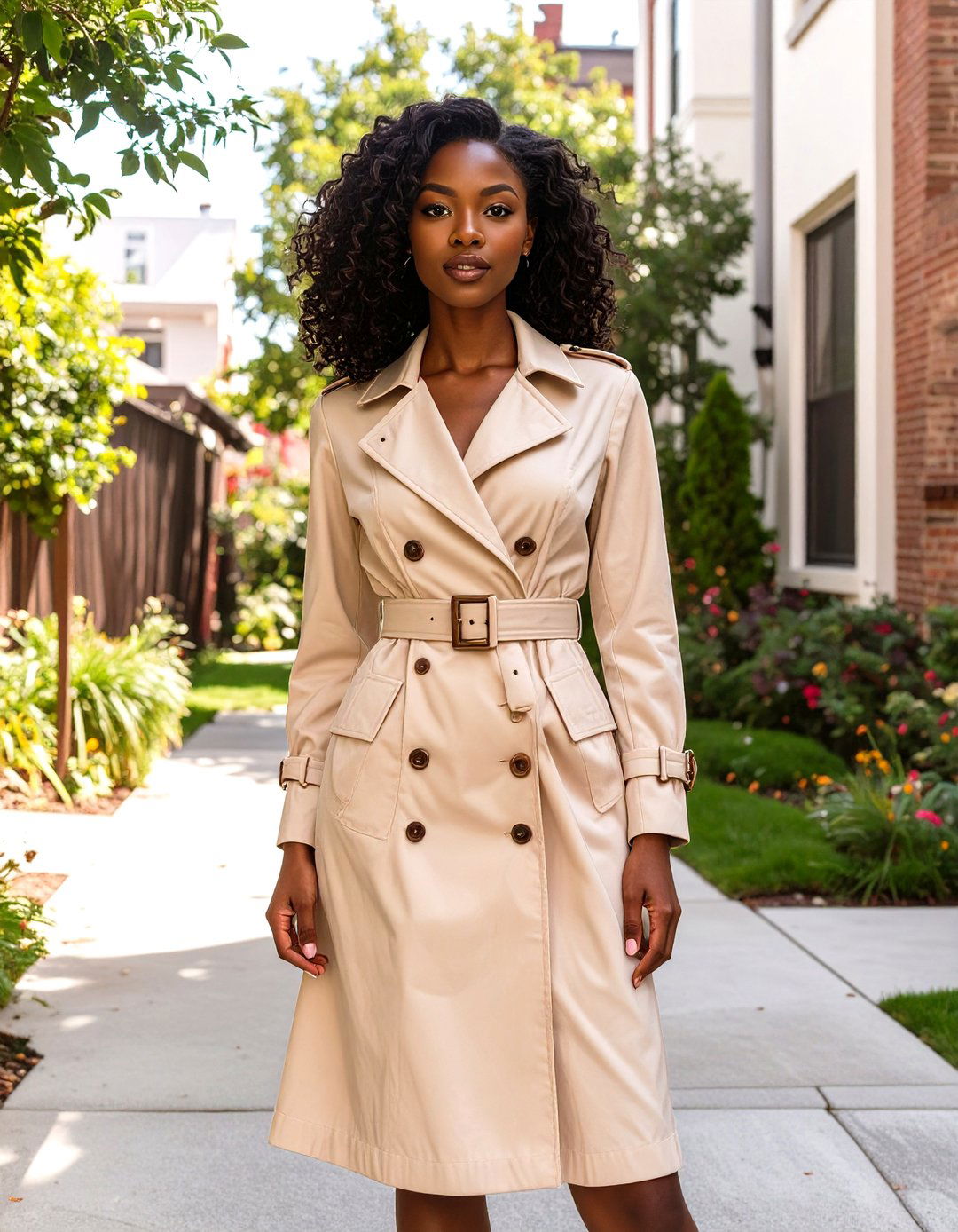 The Timeless Trench Dress - 30 baby shower guest outfit ideas