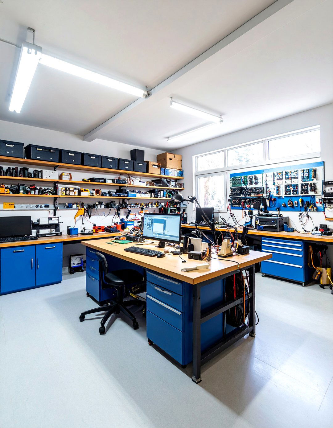 The Tinkerers Electronics Lab - 30 2 car garage man cave ideas