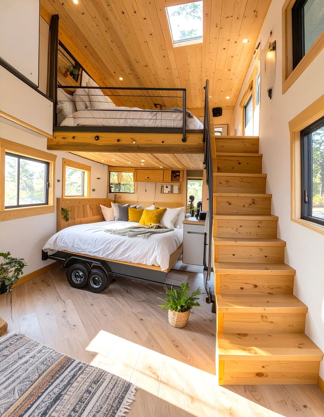 The Tiny House on a Gooseneck Trailer - 30 modern tiny house design ideas