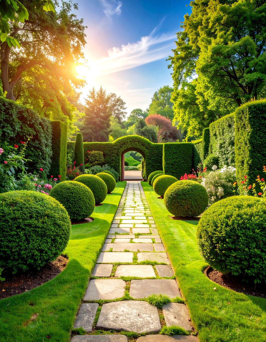 The Topiary Accent Garden - 30 english garden ideas