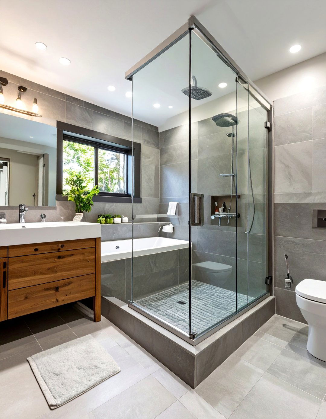 The Traditional Alcove Shower Tub Combo - 30 bathroom shower designs