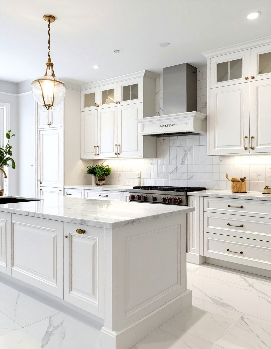 The Traditional All White Kitchen - 30 all white kitchen ideas