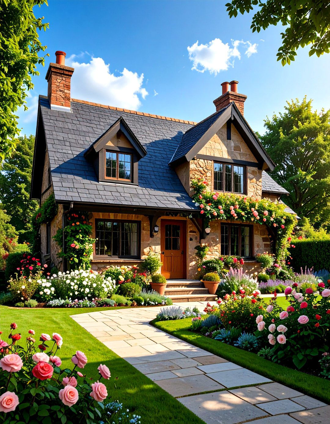 The Traditional English Countryside Cottage - 30 3d house design ideas