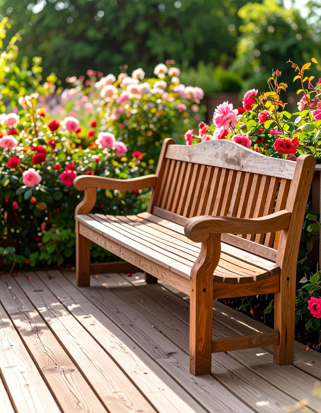 The Traditional English Garden Bench - 30 deck bench ideas