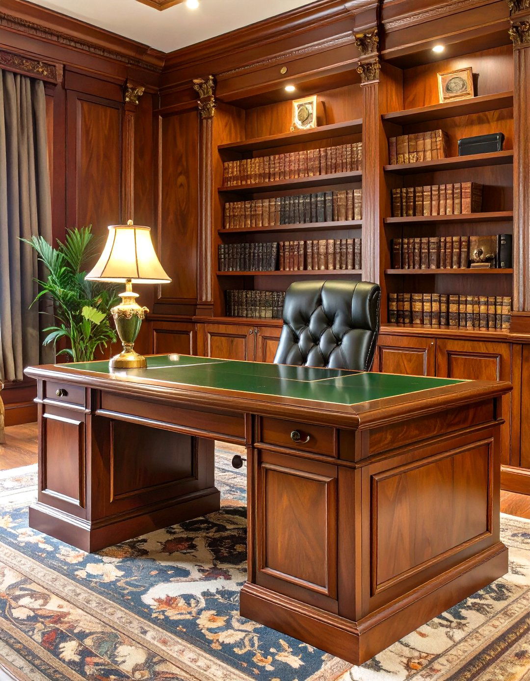 The Traditional Executive Office Desk - 30 office desk ideas
