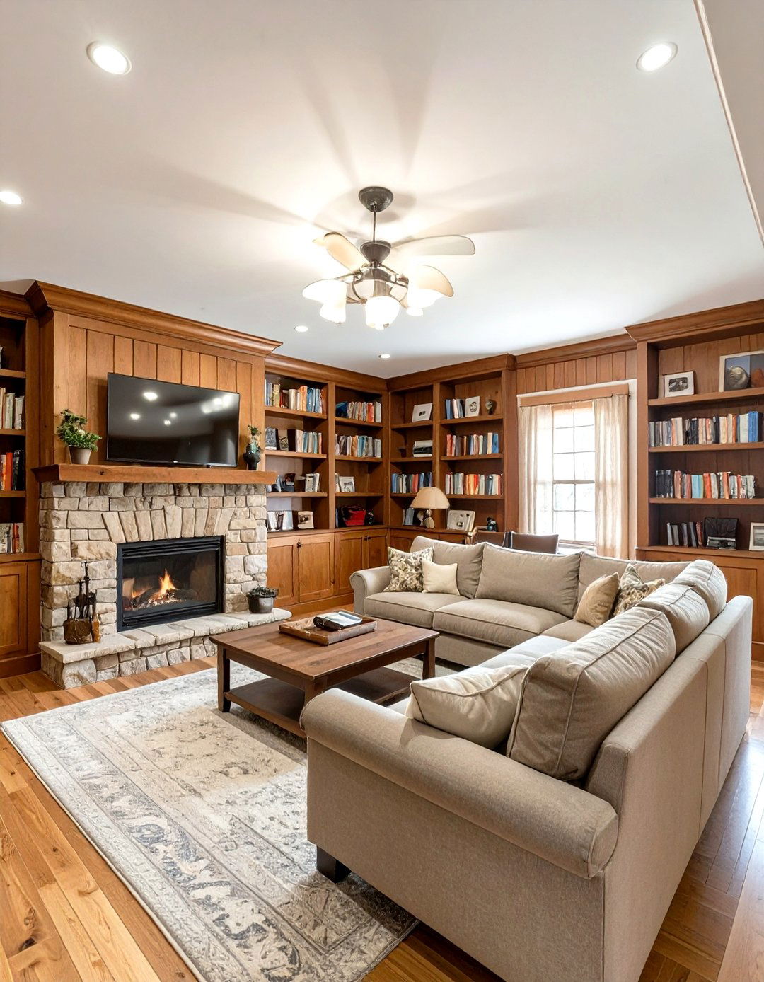 The Traditional Family Den - 30 basement room ideas