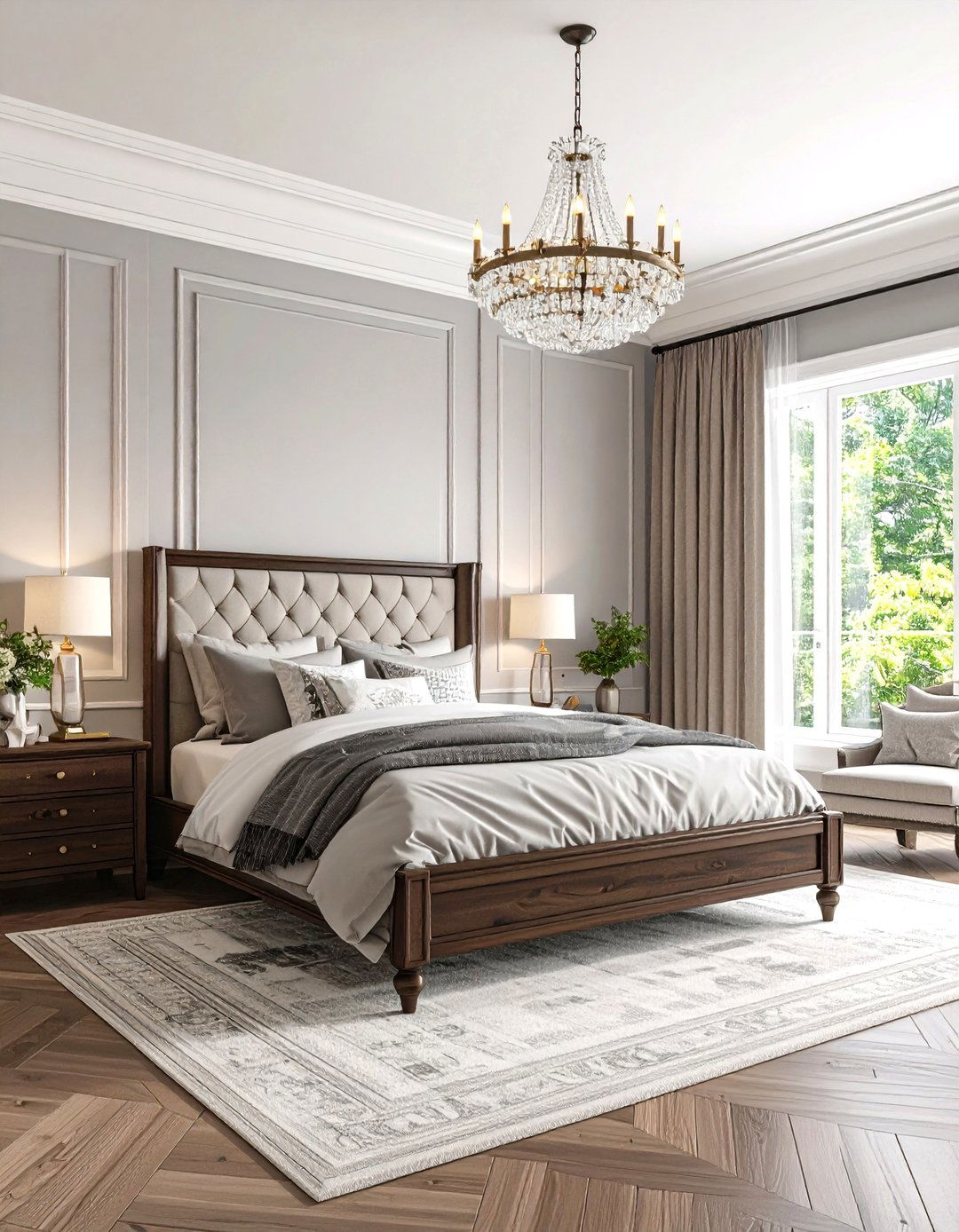 The Traditional Grey and White Bedroom - 30 grey and white bedroom ideas