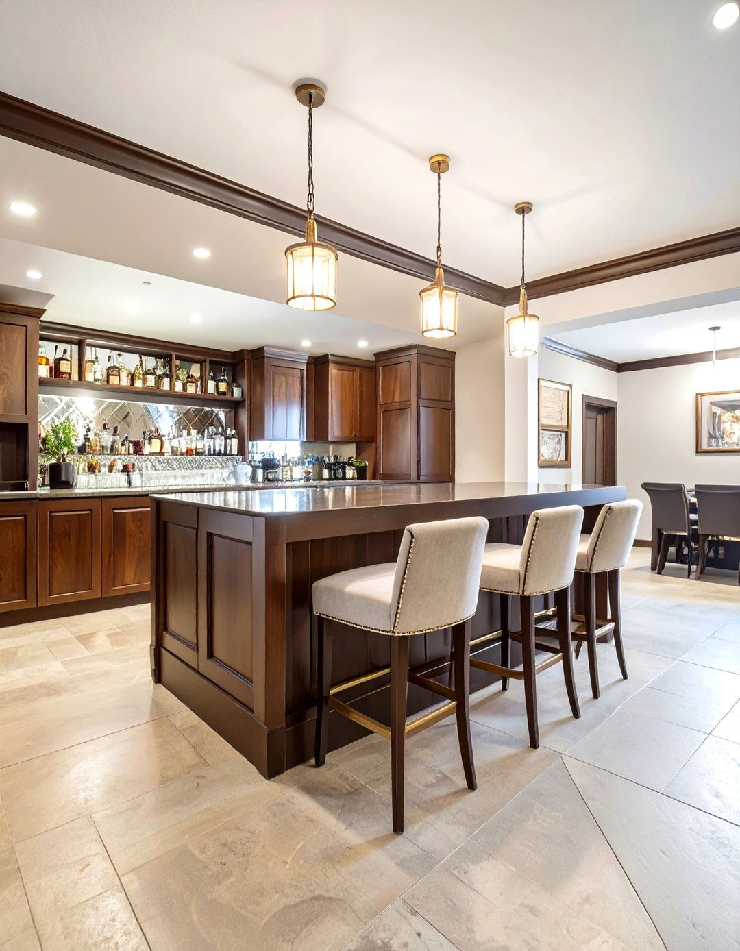 The Traditional Home Pub Bar - 30 basement wet bar ideas