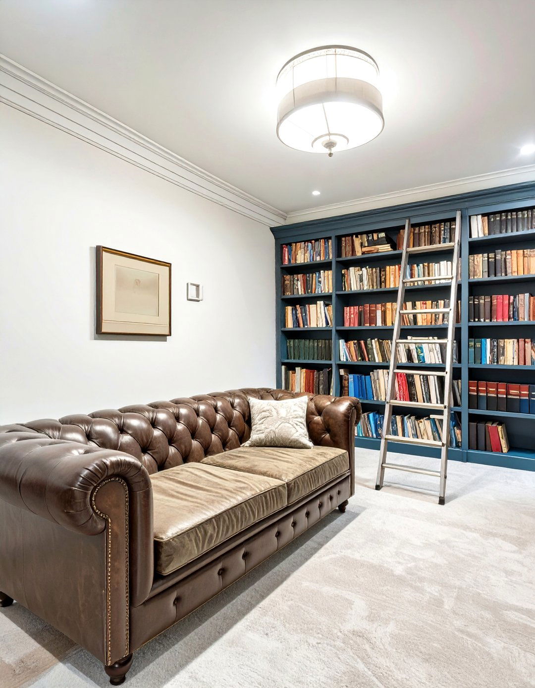 The Traditional Library and Reading Nook - 30 basement layout ideas