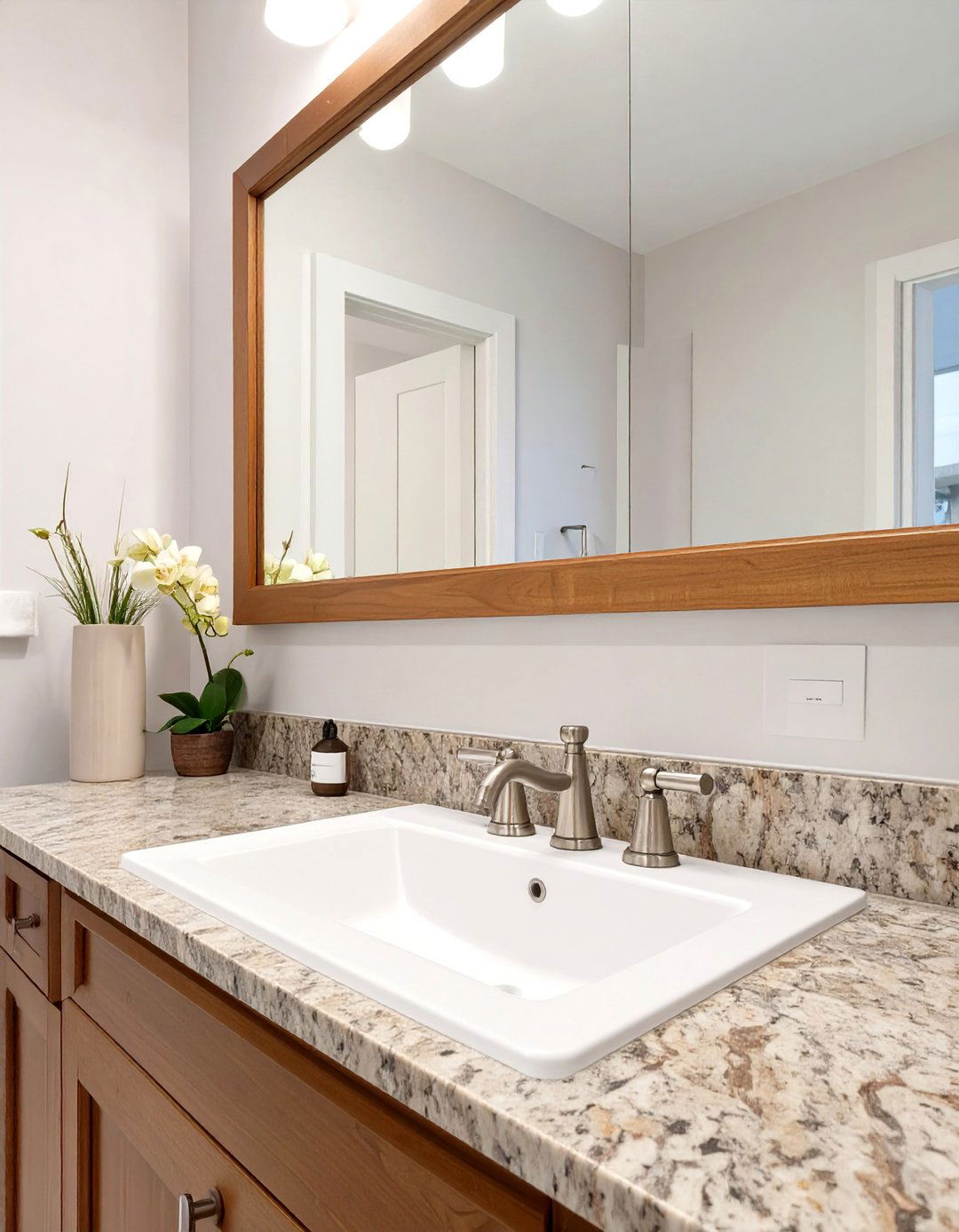 The Traditional Undermount Bathroom Sink with Stone Counter - 30 bathroom sink ideas