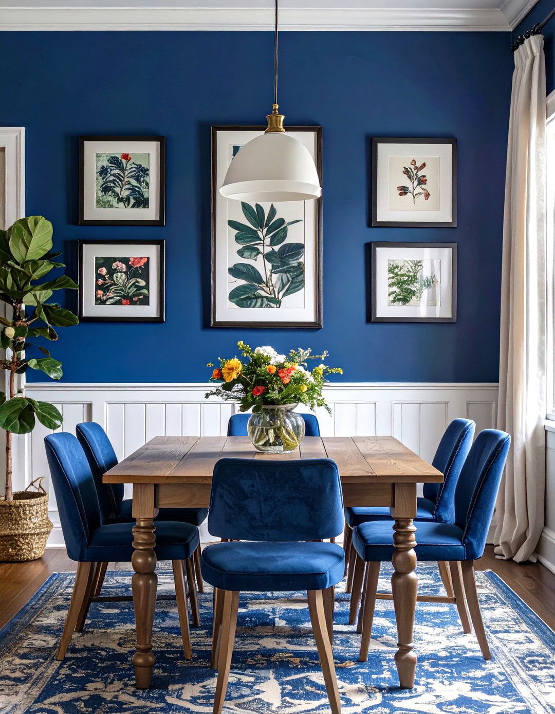 The Traditional Wainscoting and Art Display - 30 home wall decor ideas