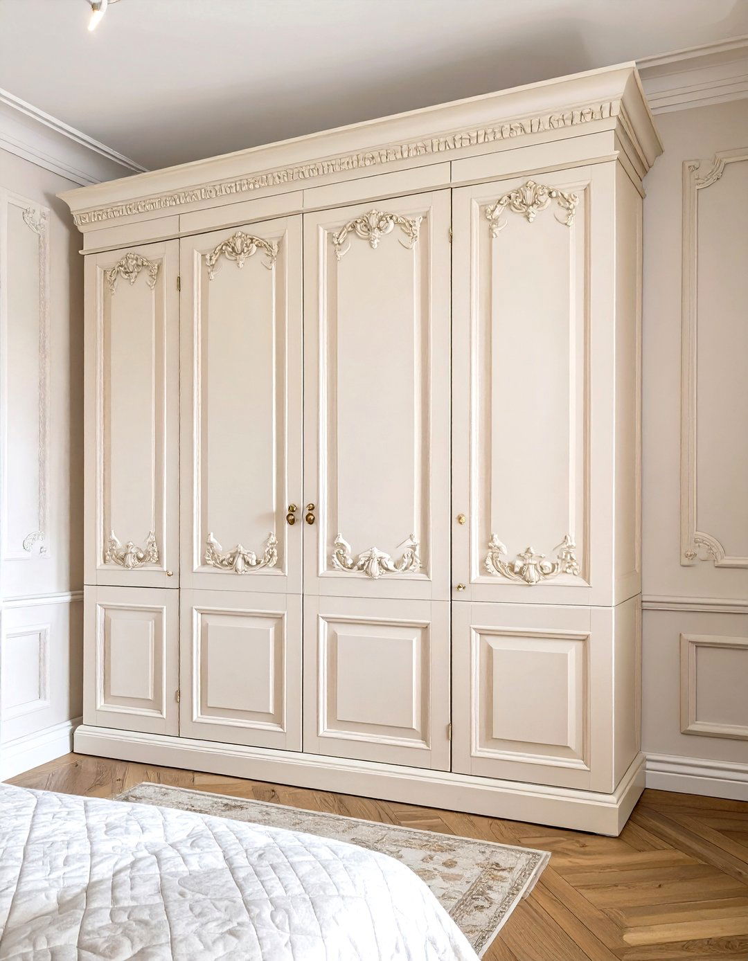 The Traditional Wardrobe with Paneling - 30 built in wardrobe ideas