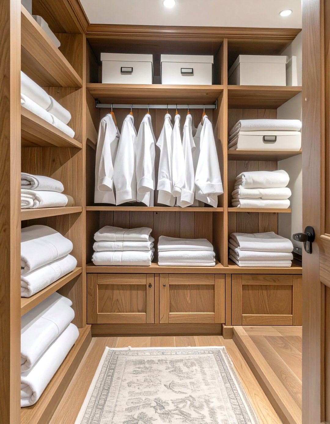 The Traditional Wood Paneled Hallway Linen Closet - 30 hallway linen closet ideas