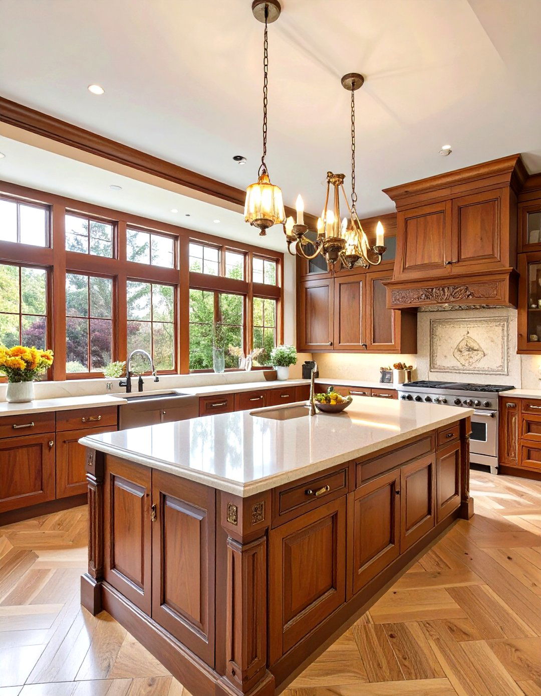 The Traditional Wood Paneled Kitchen - 30 chefs kitchen design ideas