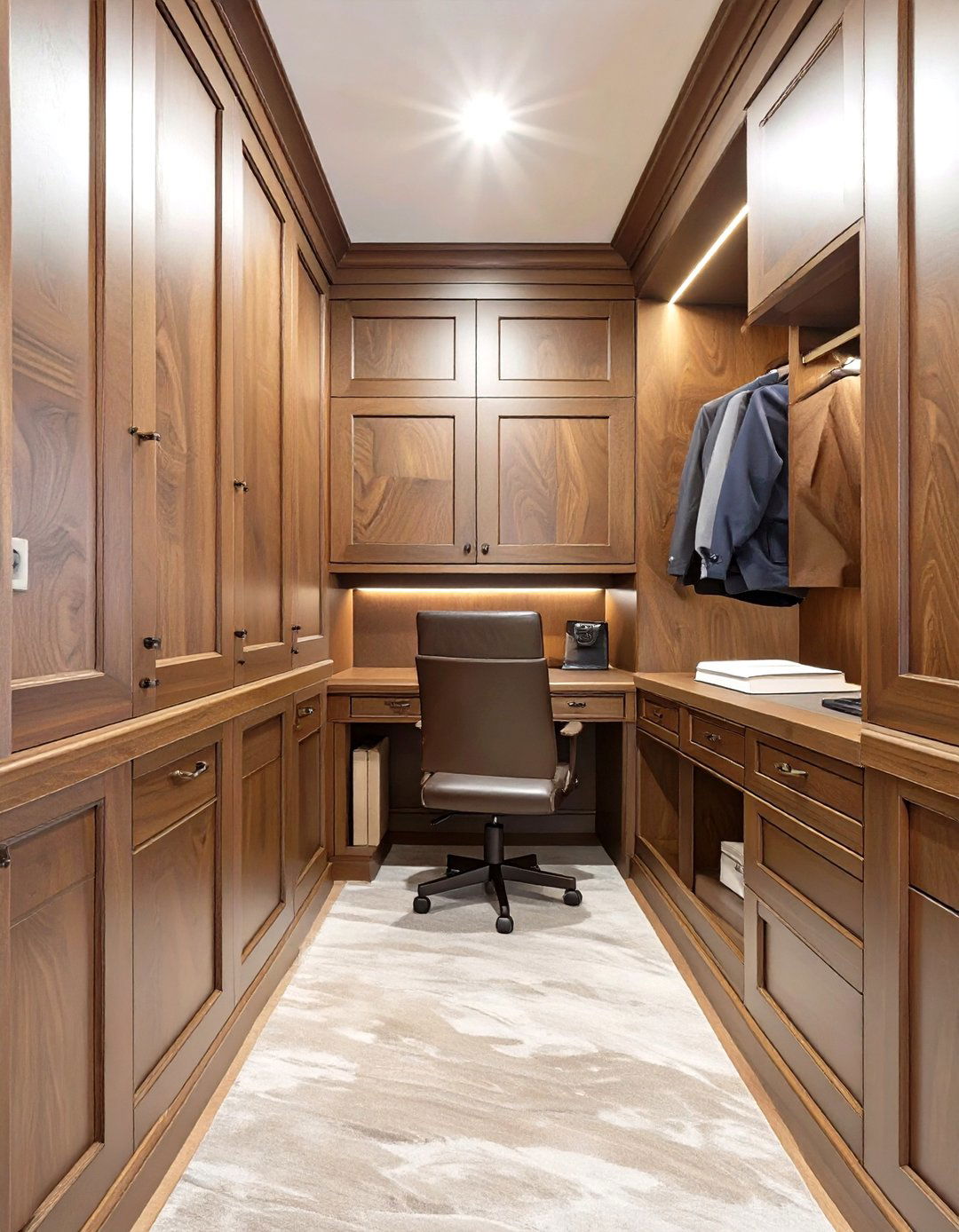 The Traditional Wood Paneled Study - 30 closet desk ideas