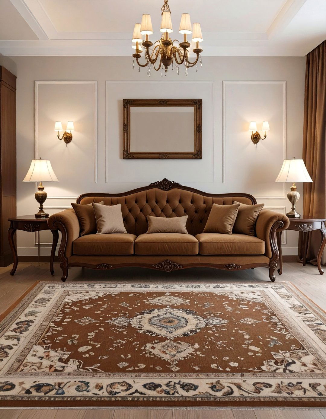 The Traditional and Timeless Living Room - 30 brown sofa living room ideas