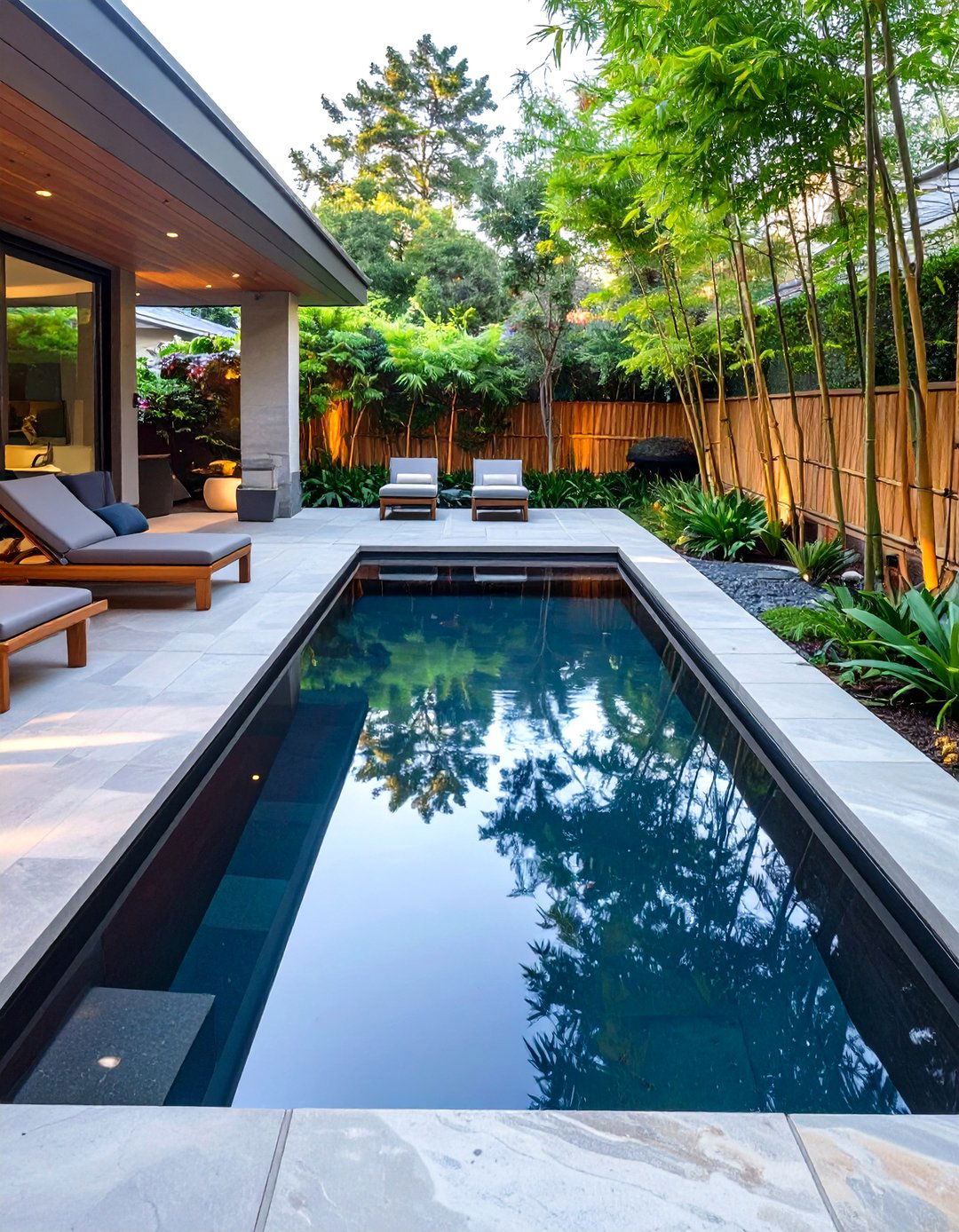 The Tranquil Water Focused Backyard - 30 modern backyard ideas