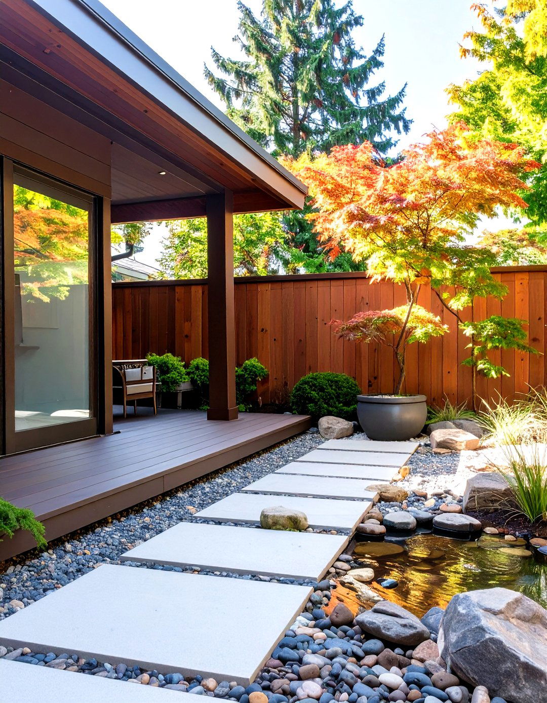 The Tranquil Zen Garden Patio - 30 covered patio backyard patio ideas