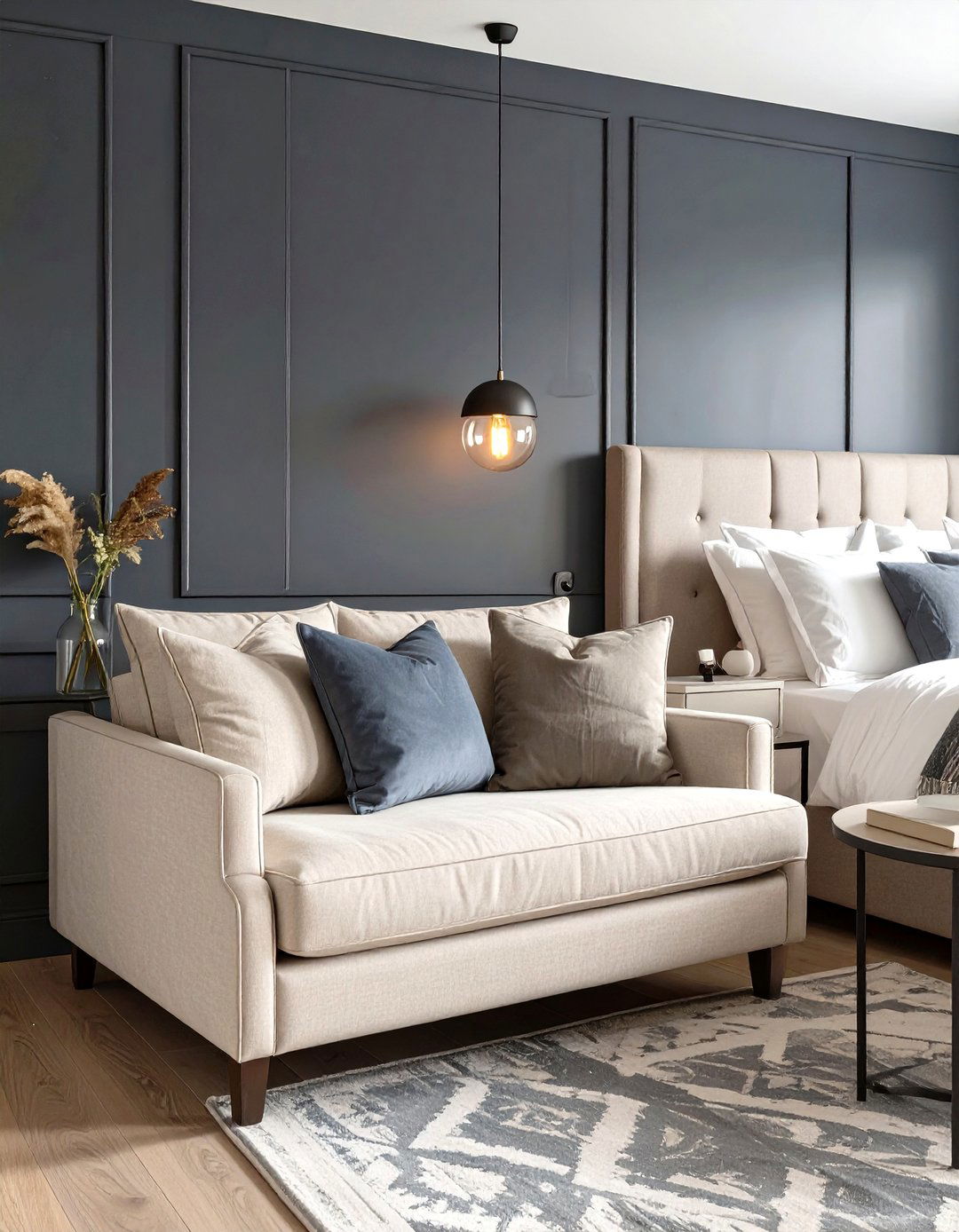 The Transitional Bedroom Loveseat - 30 bedroom seating ideas