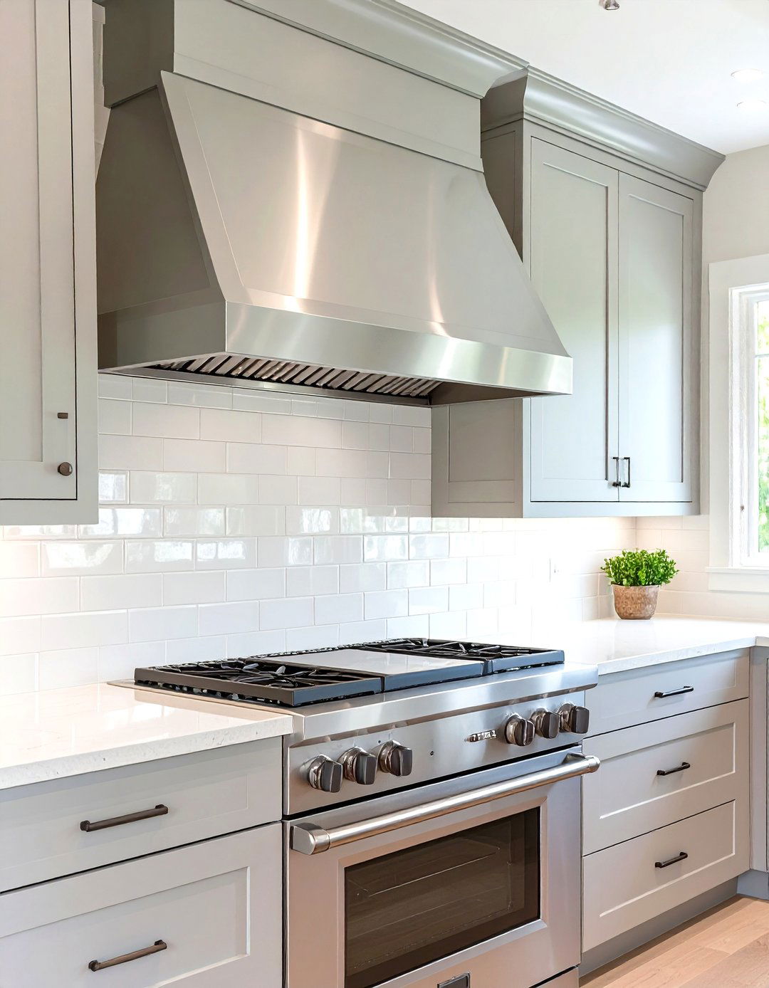 The Transitional Boxed Kitchen Hood - 30 kitchen hood ideas