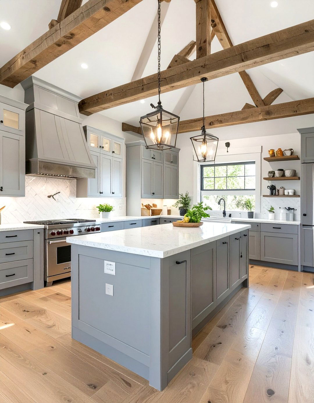 The Transitional Cabin Kitchen - 30 cabin kitchen ideas