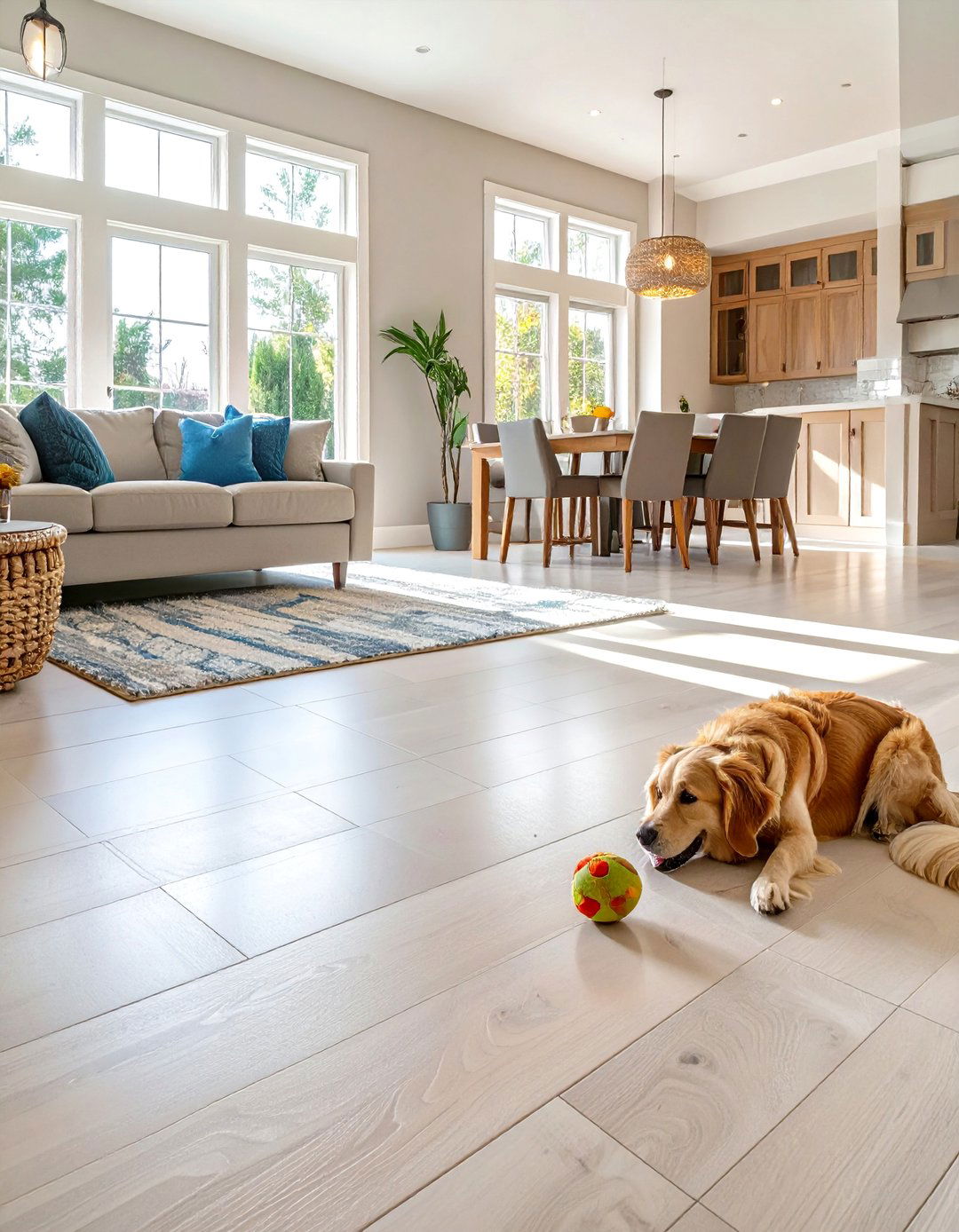 The Transitional Home with Scratch Resistant Flooring - 30 ai pet-friendly home design ideas