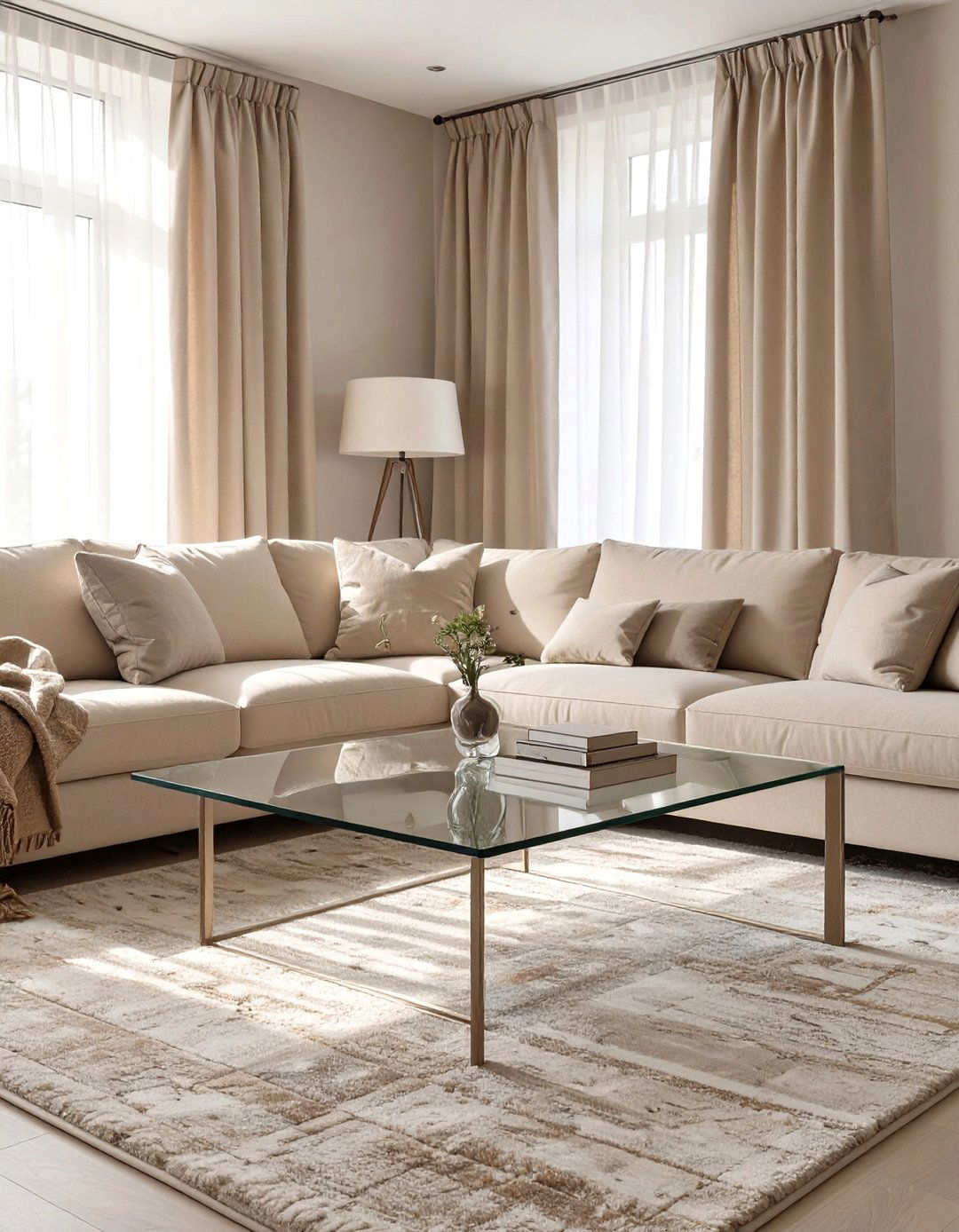The Transitional Living Room Style - 30 beige couch living room ideas
