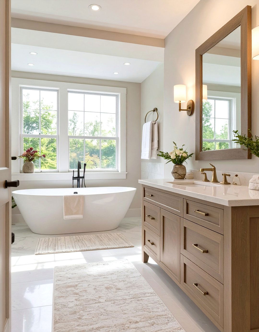 The Transitional Style Bathroom - 30 master bathroom ideas photo gallery