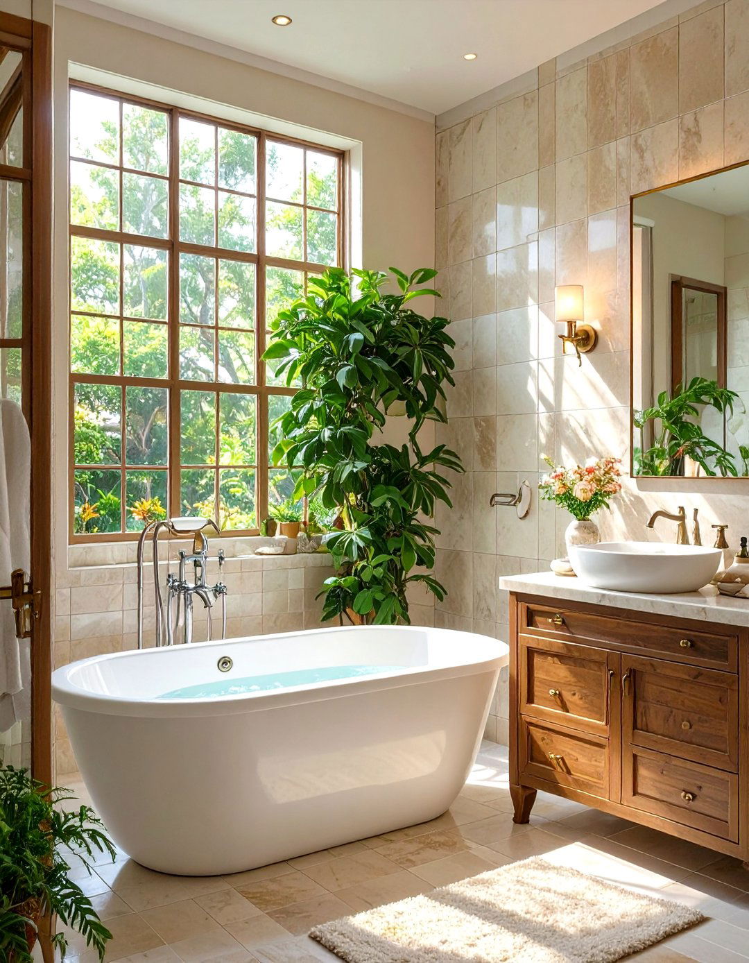 The Transitional Style Bathtub Shower - 30 bathtub shower combo ideas