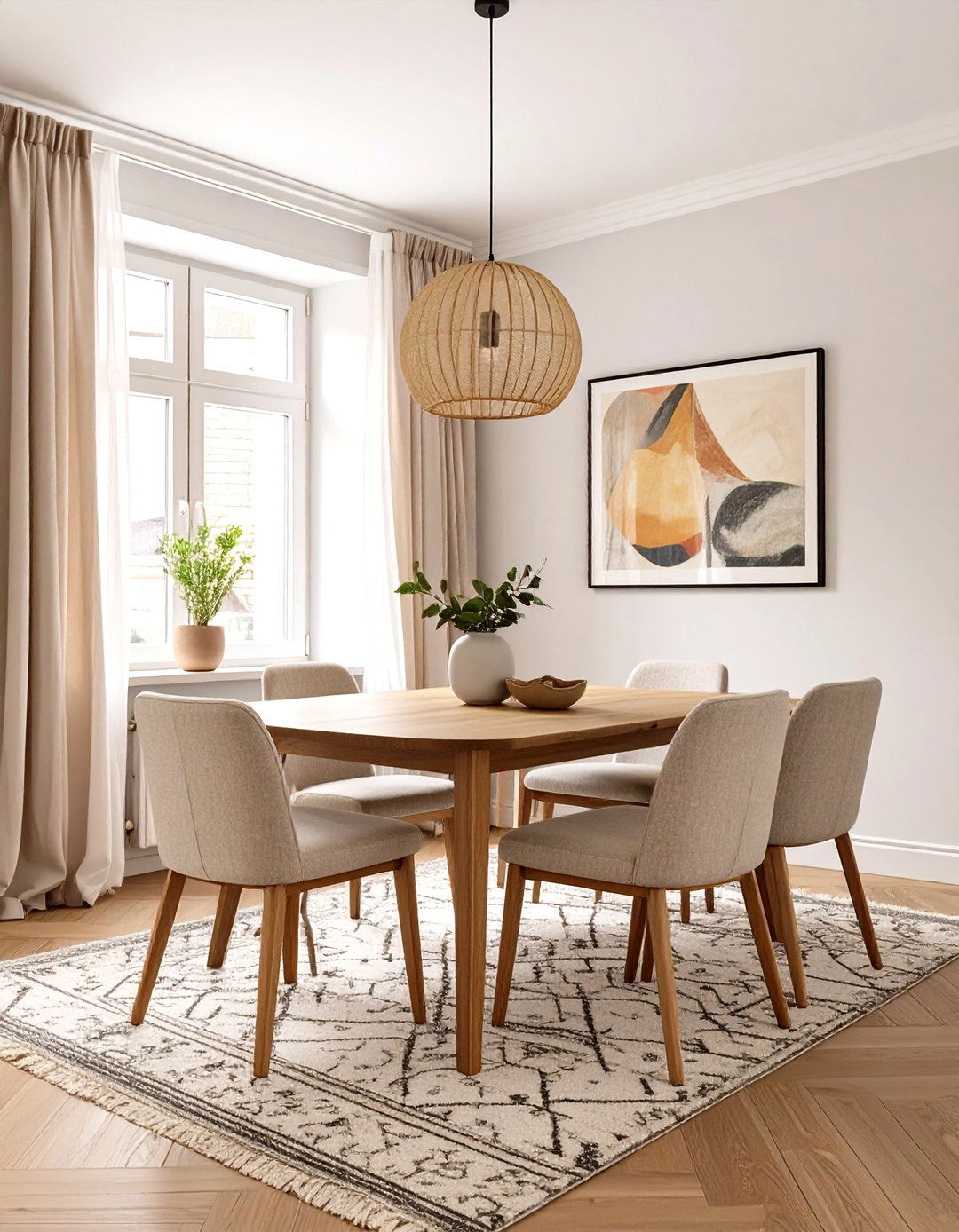 The Transitional Style Dining Room - 30 apartment dining room ideas