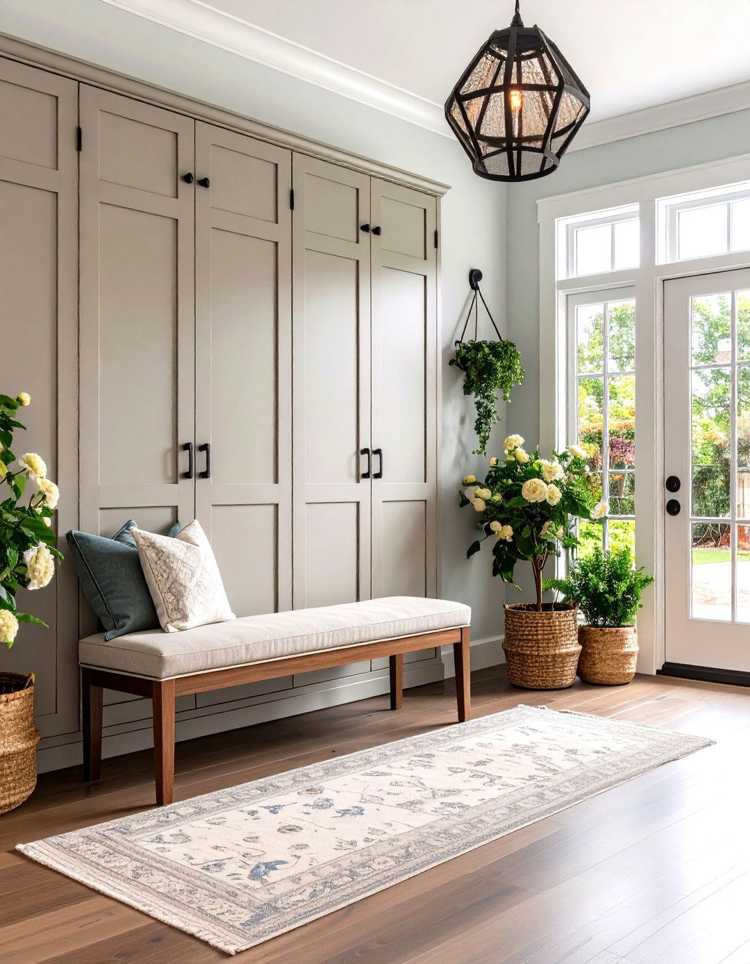 The Transitional Style Entryway Closet - 30 entryway closet ideas