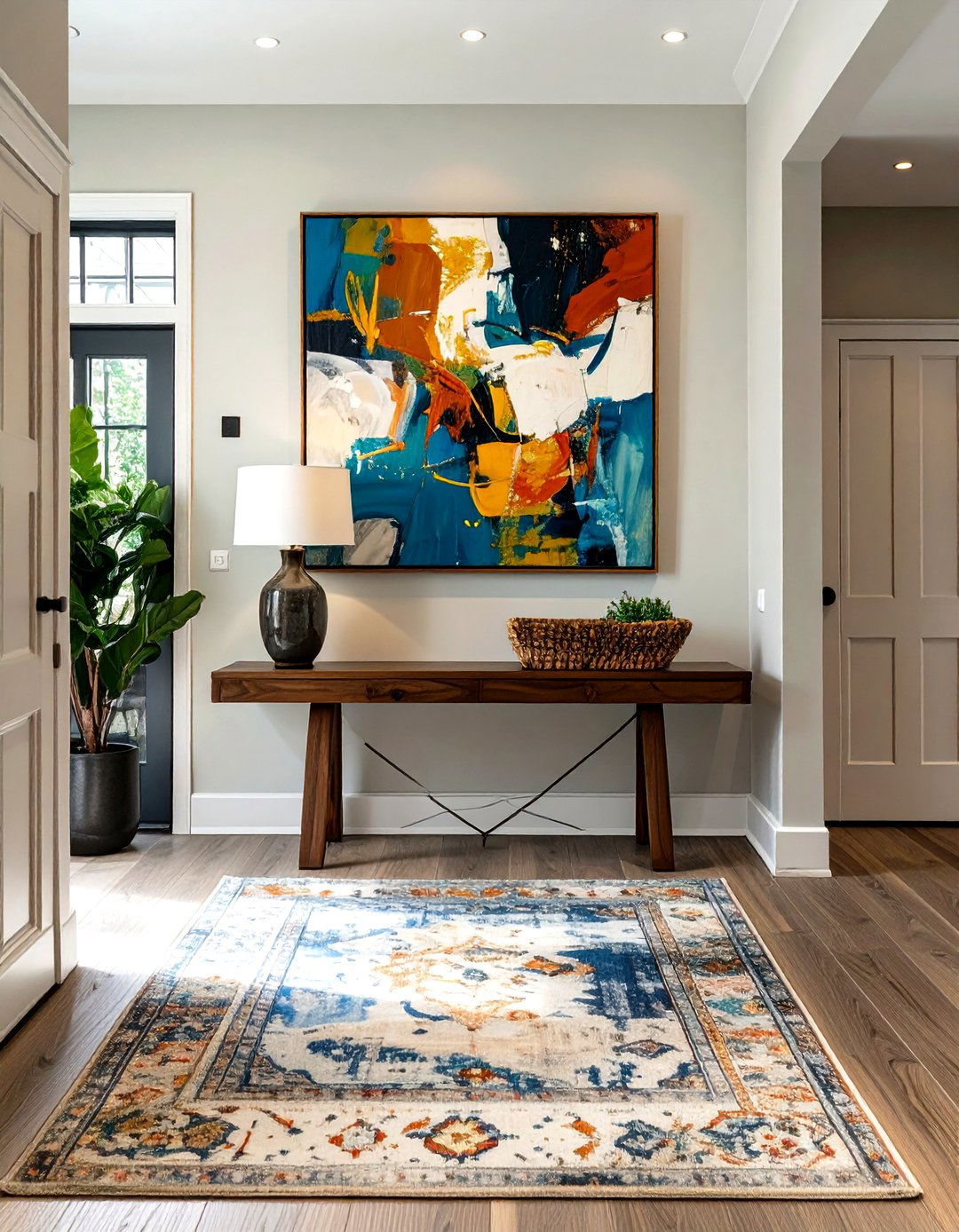 The Transitional Style Foyer - 30 home entryway ideas