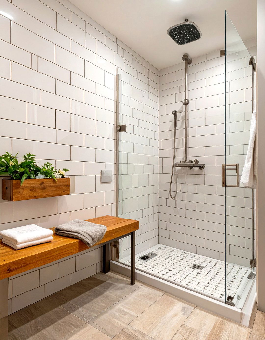 The Transitional Style Handicap Shower - 30 handicap shower ideas