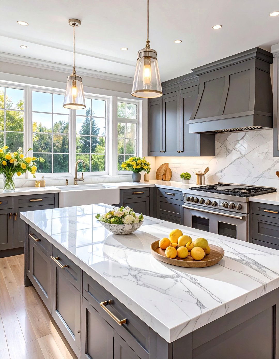 The Transitional Style Kitchen - 30 black and white kitchen ideas