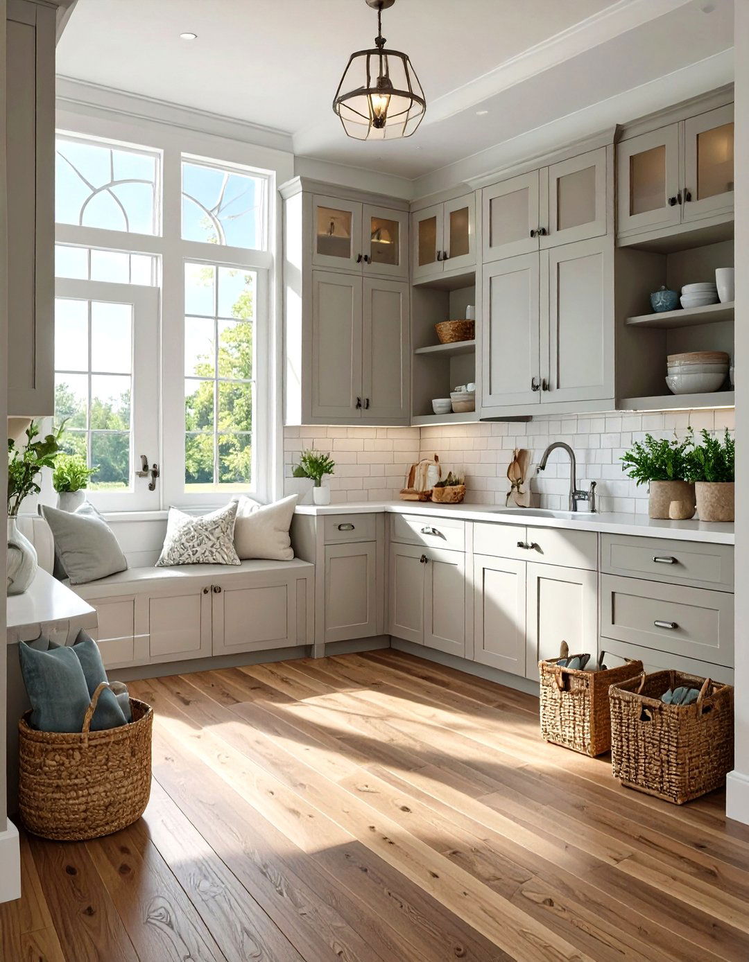 The Transitional Style Mudroom - 30 mudroom storage ideas