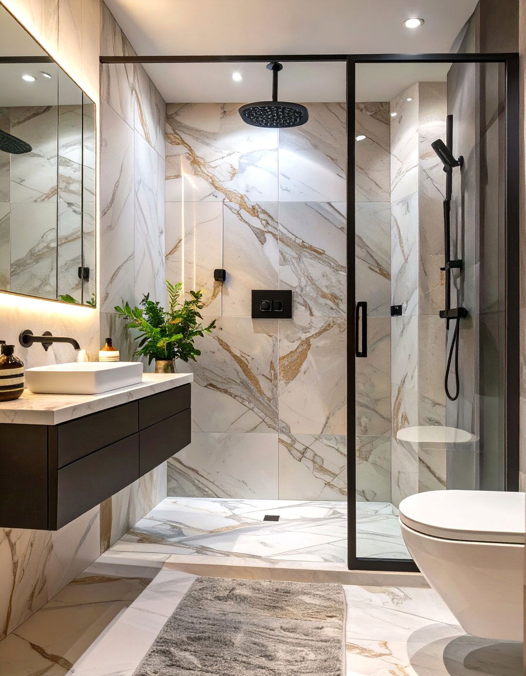 The Transitional Style Shower Design - 30 bathroom shower remodel ideas