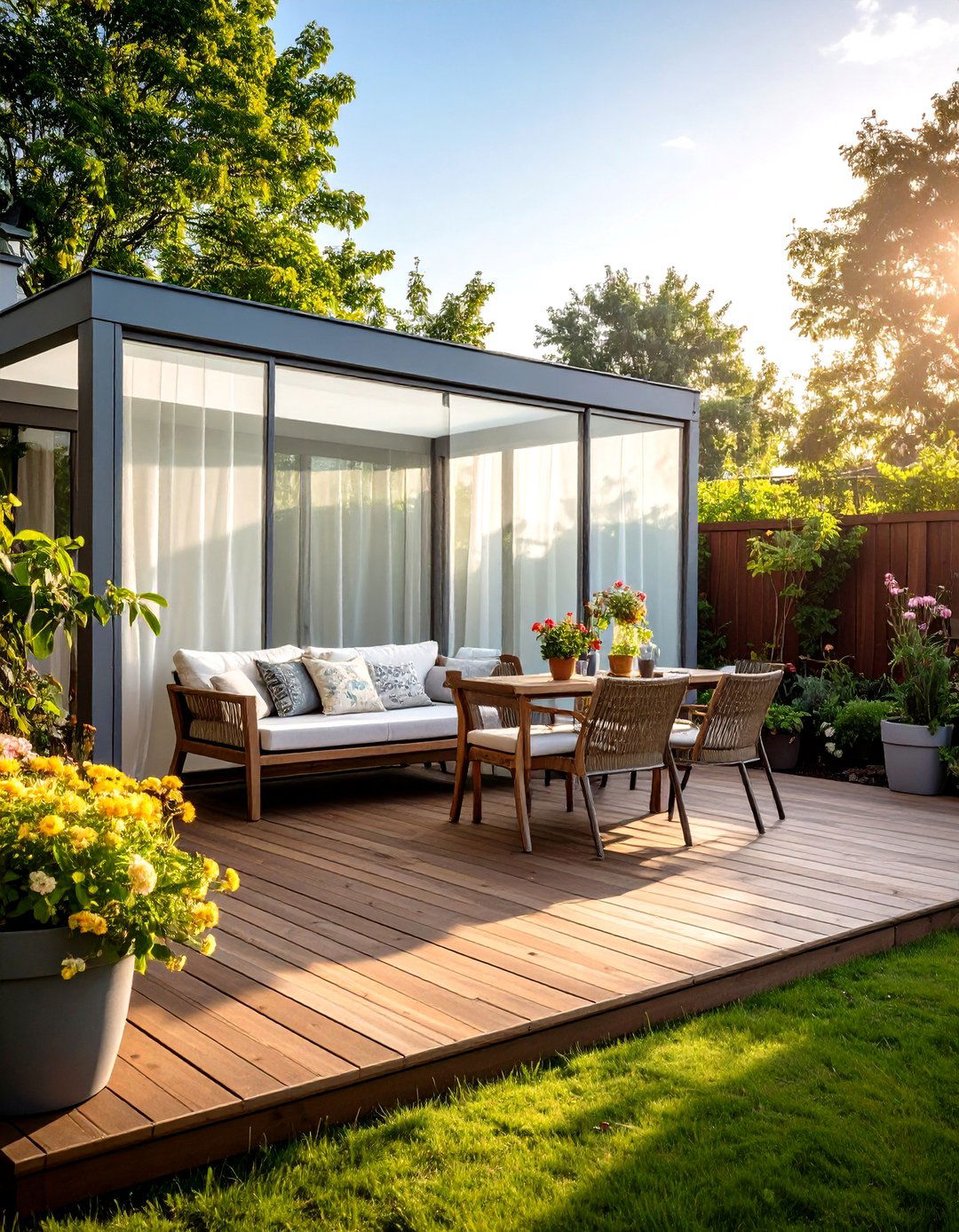 The Translucent Polycarbonate Screen - 30 deck privacy wall ideas