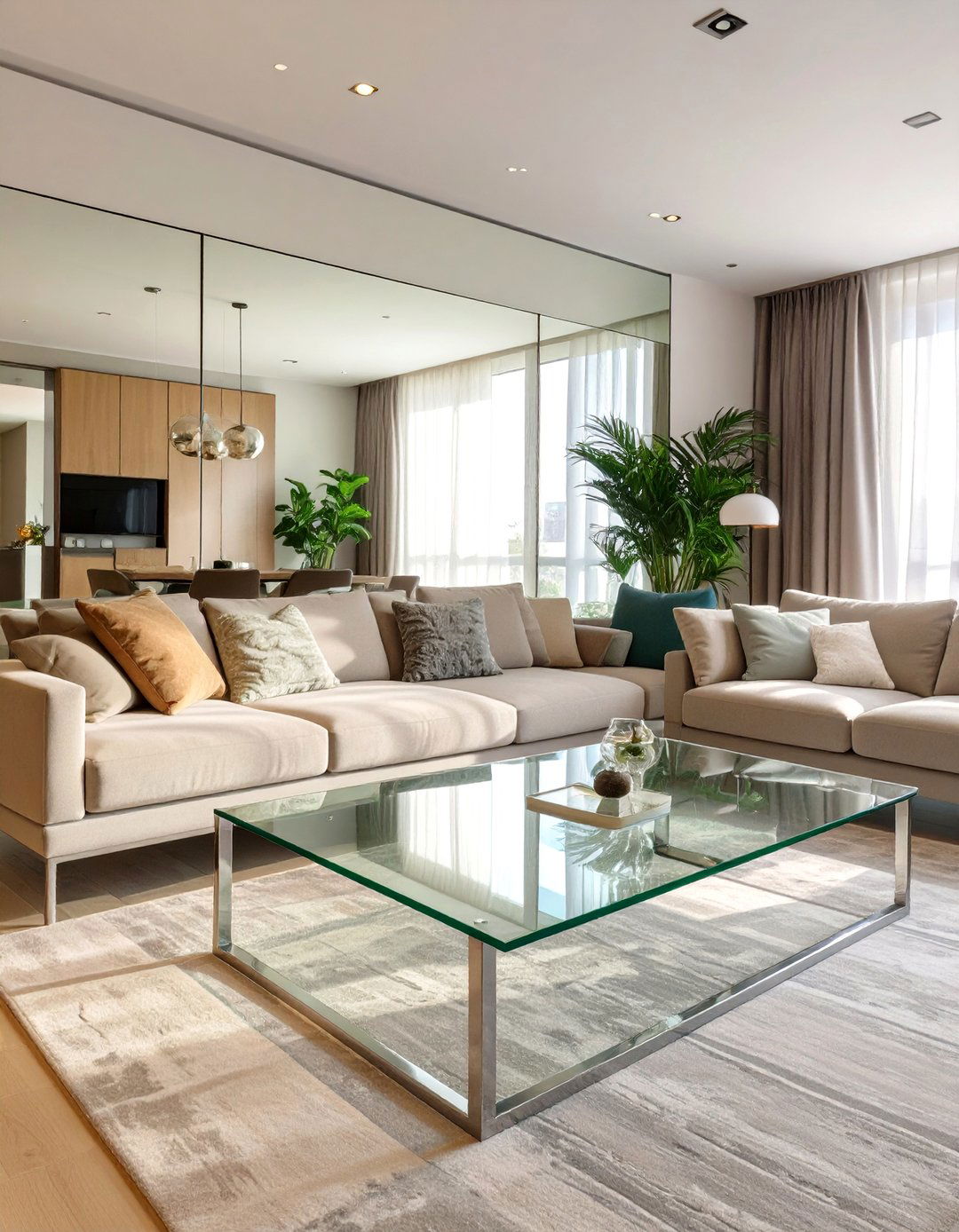 The Transparent and Airy Living Room - 30 apartment small living room ideas