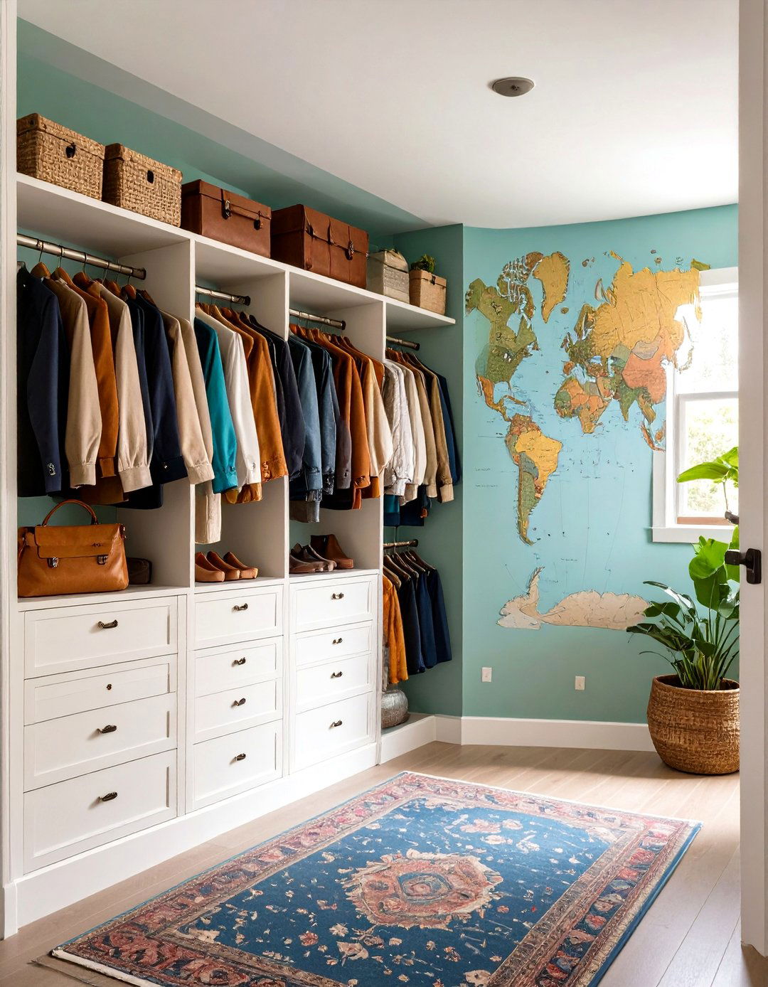 The Travel Enthusiasts Hallway Closet - 30 hallway closet ideas