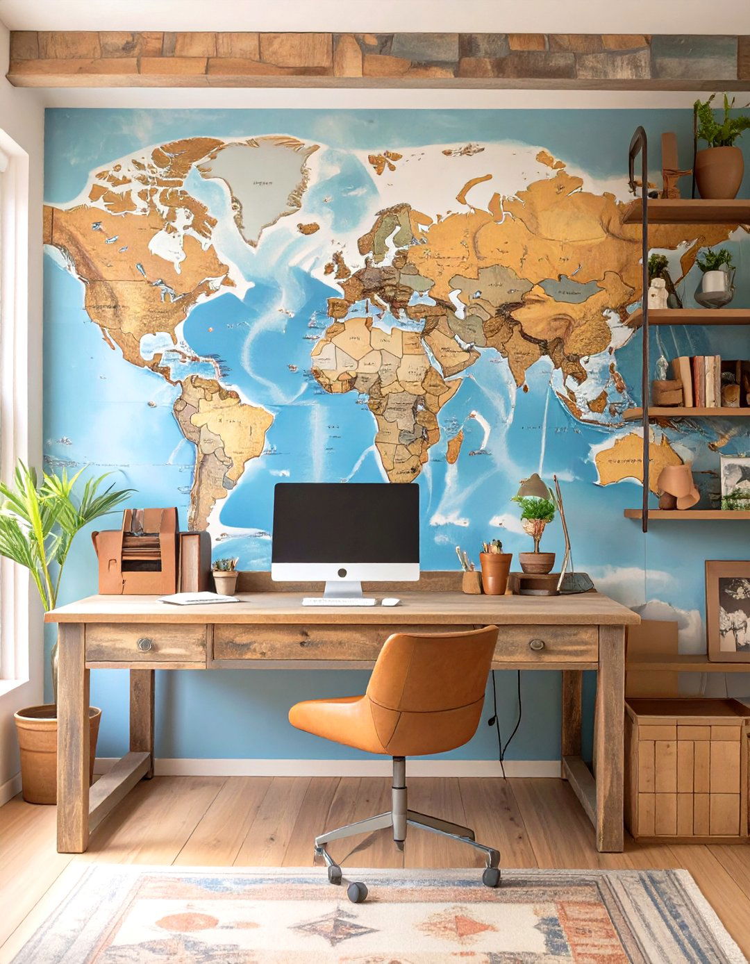 The Travel Inspired Global Office - 30 modern home office design ideas