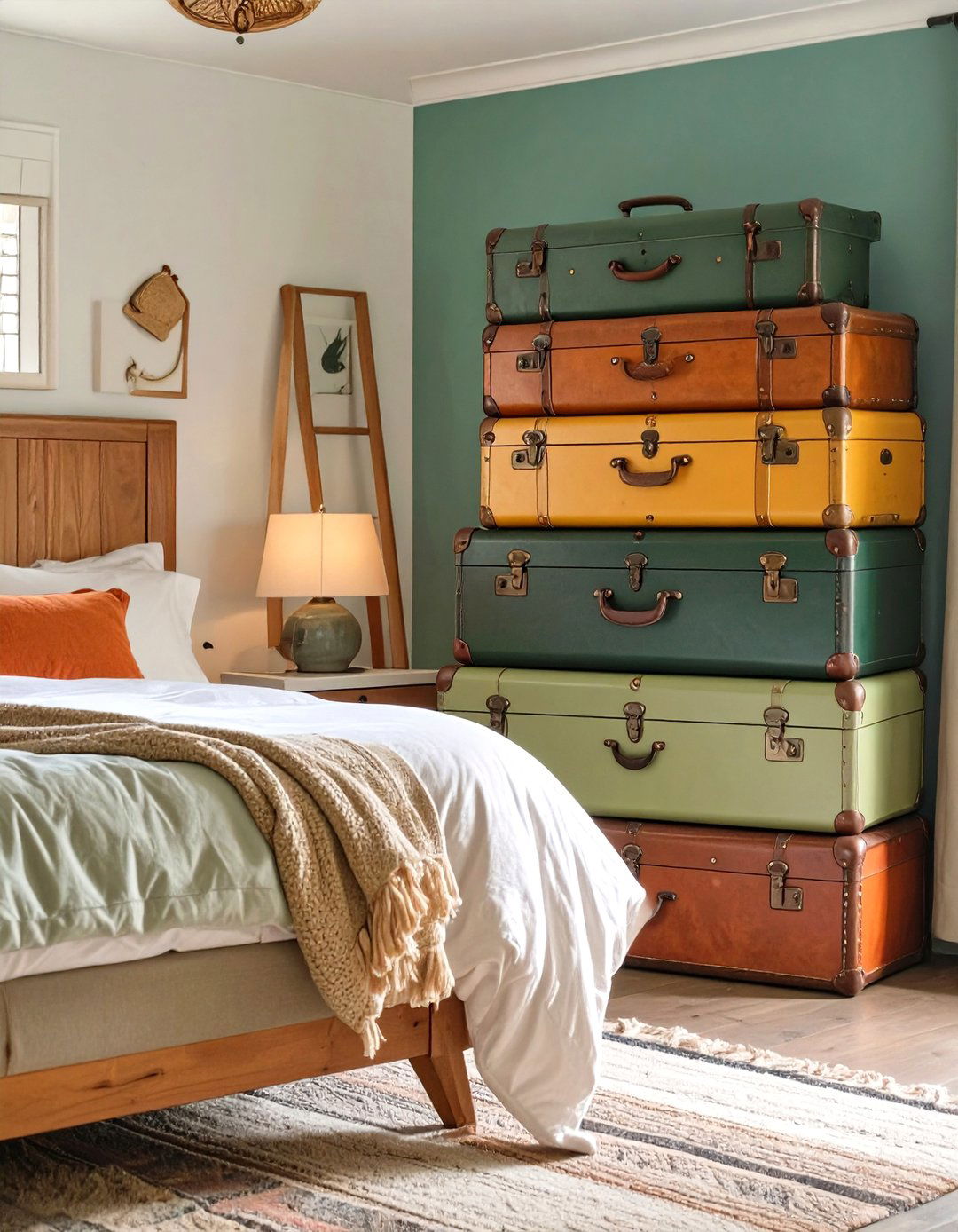 The Travel Inspired Trunk Wardrobe - 30 closet ideas for small spaces