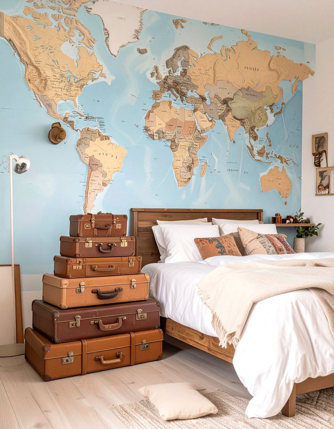 The Travel Themed Bedroom - 30 girl bedroom ideas