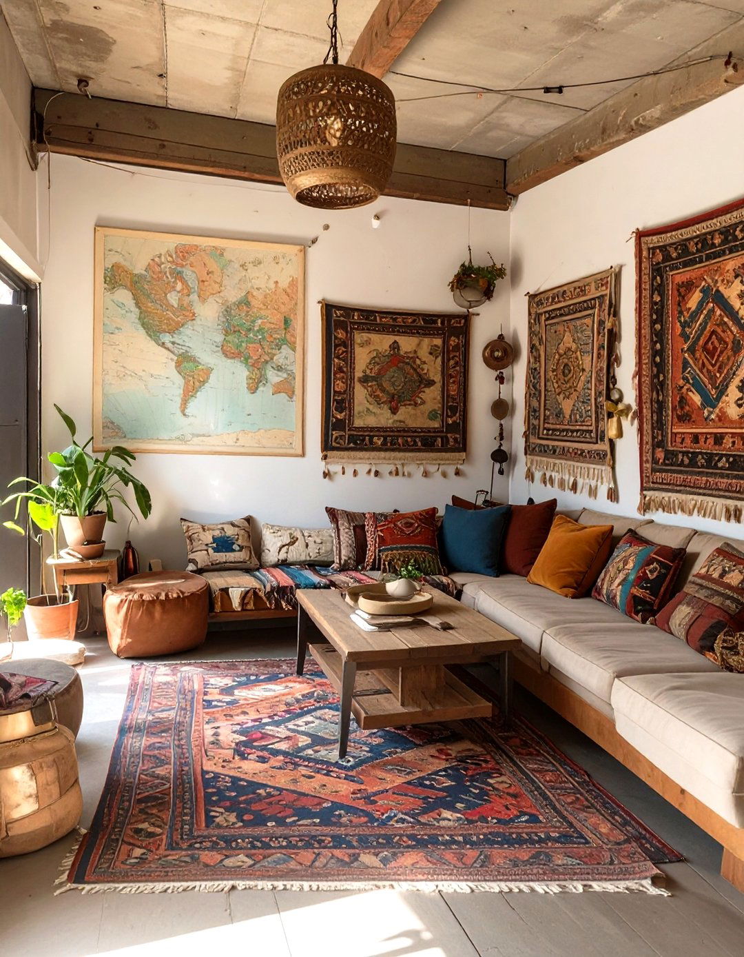 The Travelers Eclectic Nook - 30 garage apartment ideas