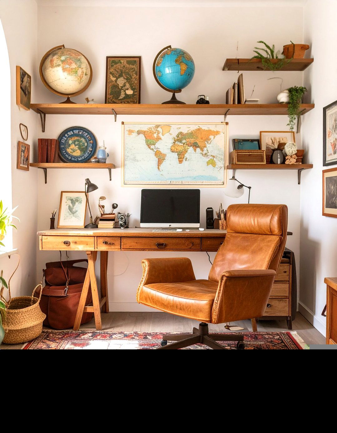 The Travelers Eclectic Office - 30 cozy office ideas
