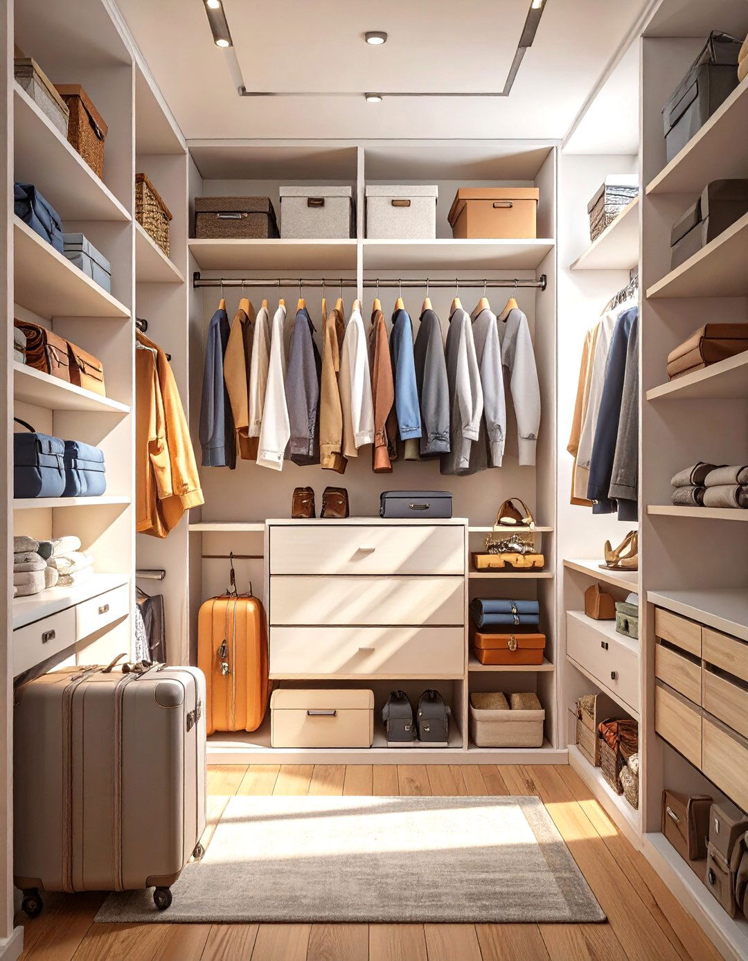 The Travelers Organized Landing Pad - 30 free closet design tool ideas