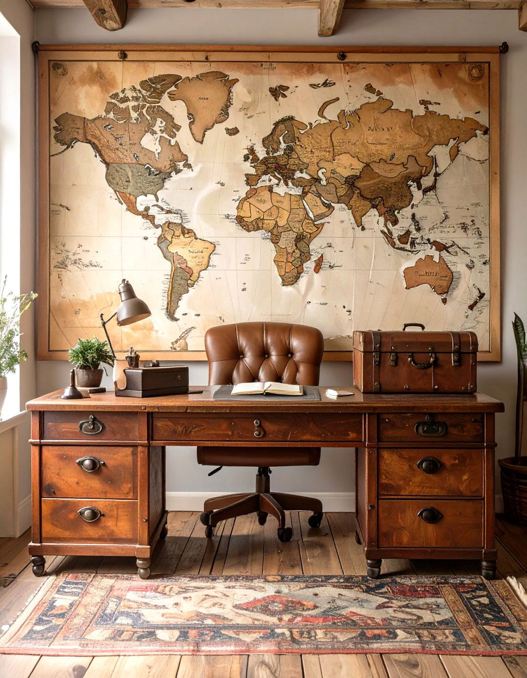 The Travelers Retreat Office - 30 masculine office ideas